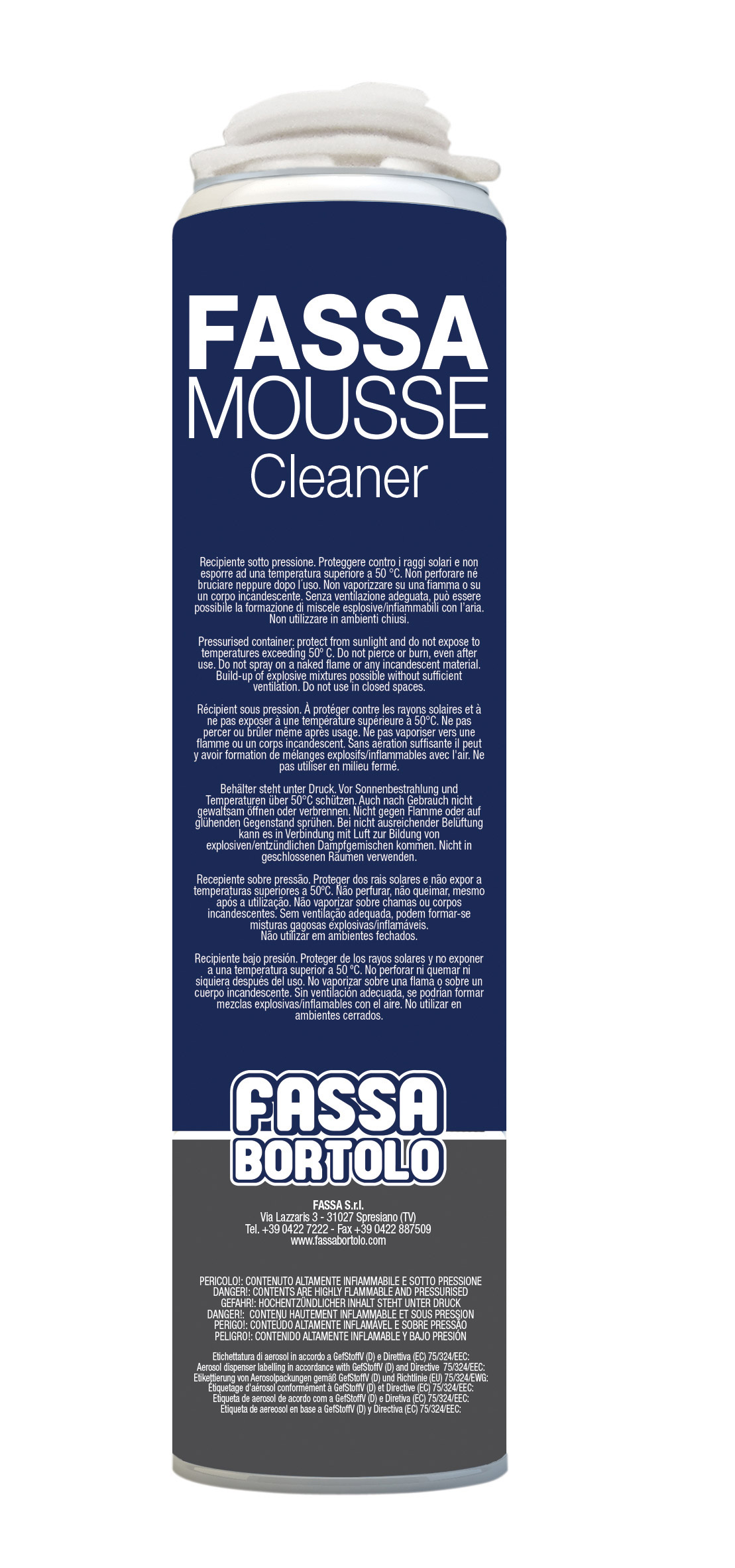 FASSA MOUSSE CLEANER: Limpiador para pistola FASSA MOUSSE
