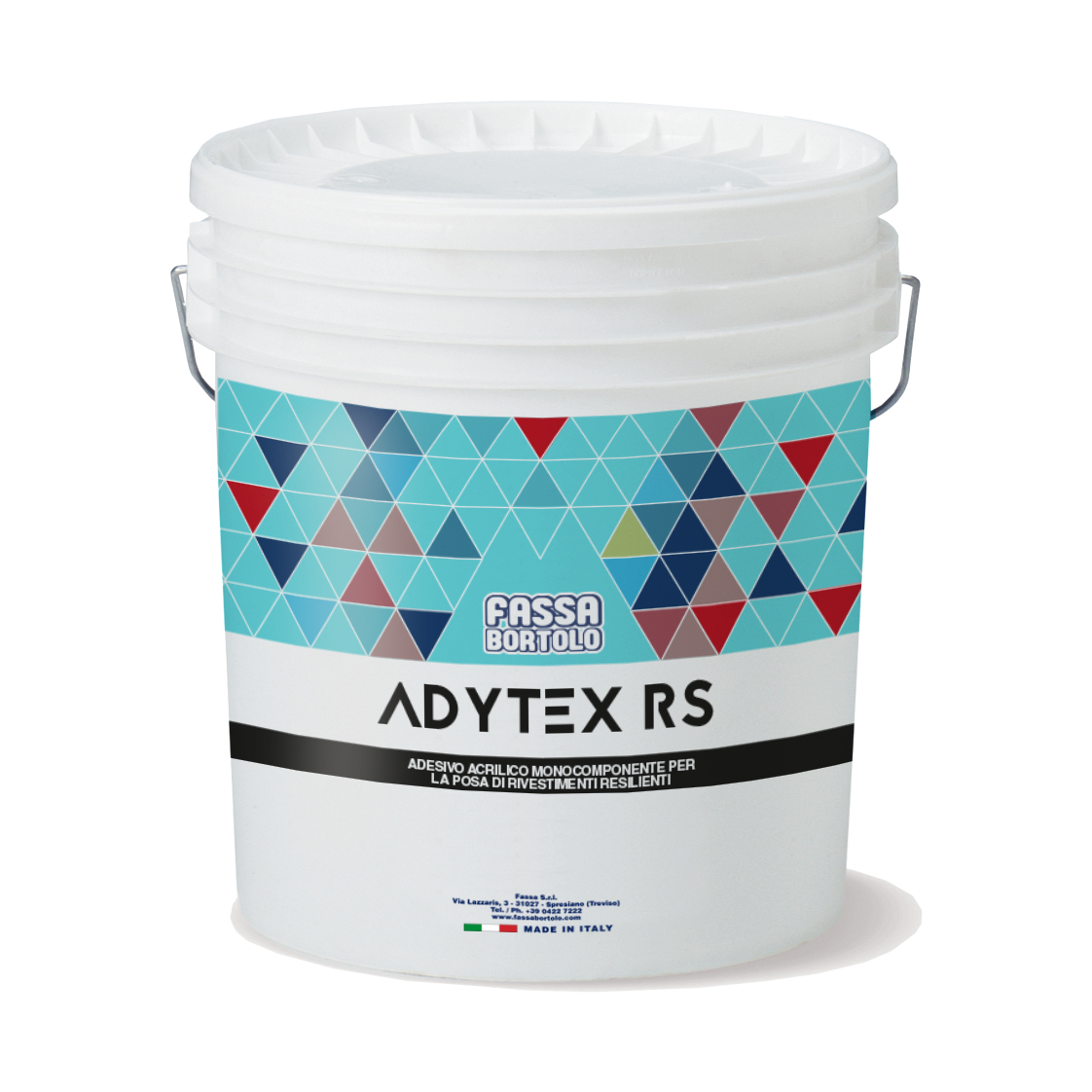 ADYTEX RS: Adhesivo acrílico monocomponente con elevado fraguado inicial para pavimentos flexibles, para interiores